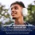 UGREEN HiTune Max5C Headphones Wireless, 75H Playtime, Adaptive Noise Cancelling, Hi-Res Sound Bluetooth 5.4 Over-ear Headsets, Custom EQ & Multiple Connection via App, Foldable Retractable Earphones - White